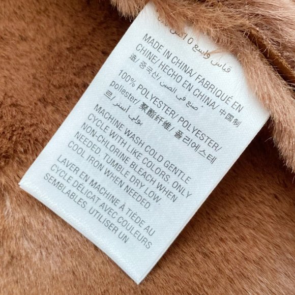 Style & Co NWOT Faux Fur Shearling Jacket Fur Lined 2 Zip Pockets Brown Sz 0X - Picture 8 of 8